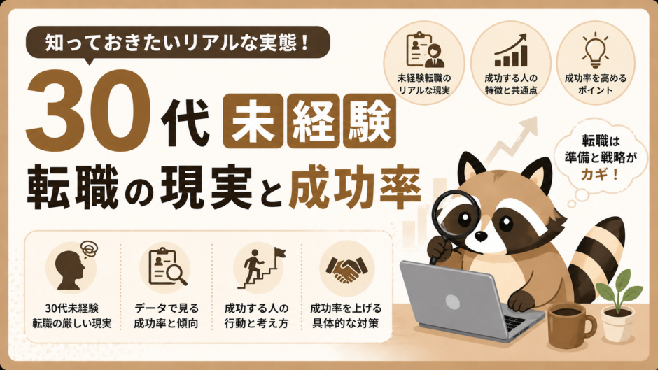 30代未経験転職の現実のトップ画像