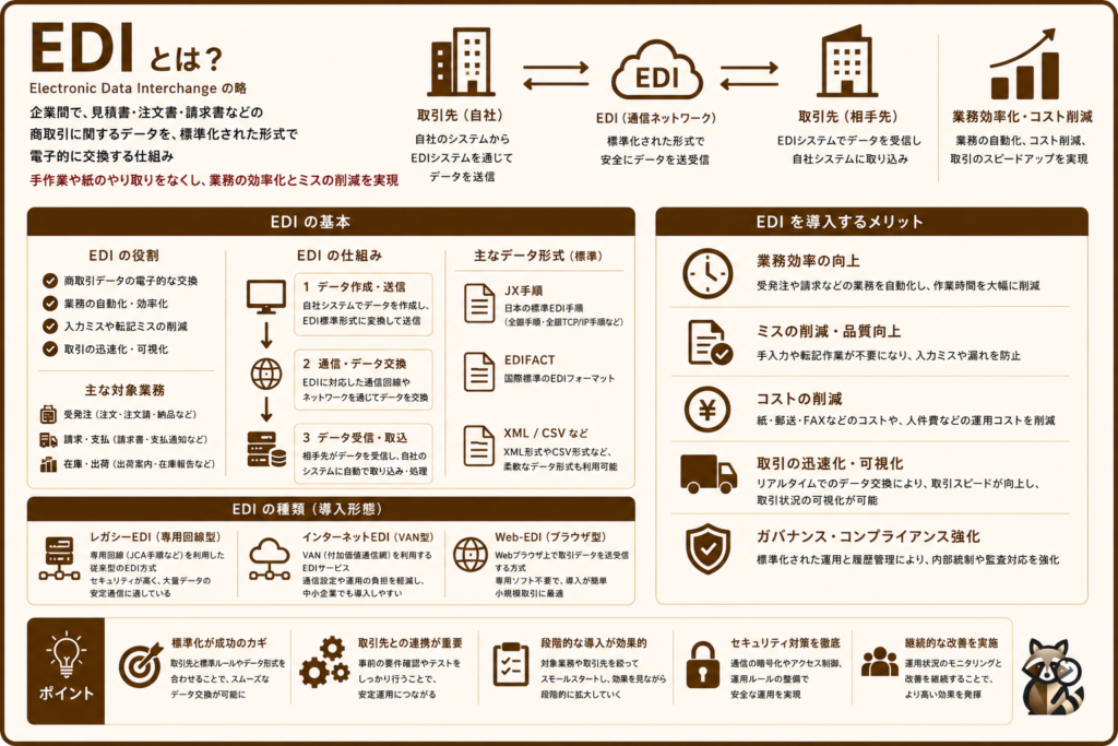 EDIの概要を説明するサマリ画像