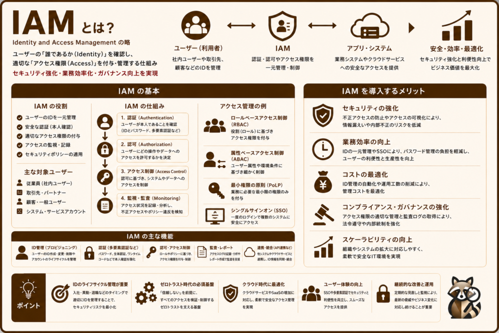 IAMの概要をまとめたサマリ画像