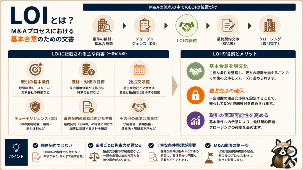 LOIの概要を示したサマリ画像
